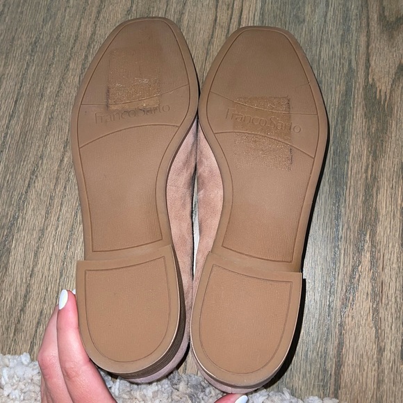 Franco Sarto Chestnut Suede Loafers - Picture 6 of 7